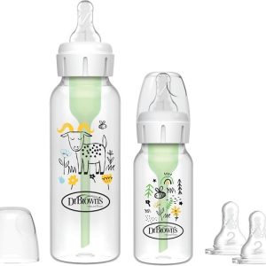 محتویات پک اقتصادی شیشه شیر باریک دکتر براونز