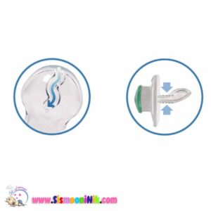 پستانک ارتودنسی شب تاب 0 تا 6 ماه طرح قو و سنجاقک دکتر براونز