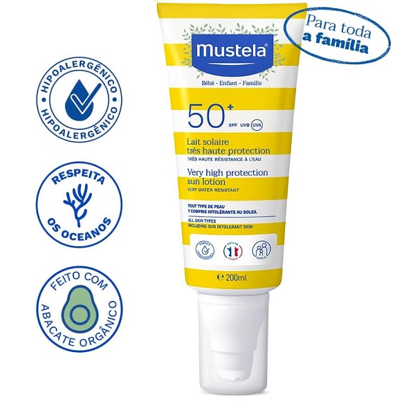 نمای بستهبندی تیوپی محصول با محافظت SPF50+