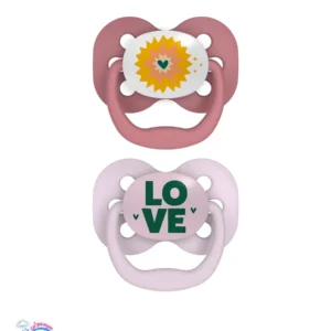 پستانک بادامی 0 تا 6 ماه طرح Love دکتر براونز