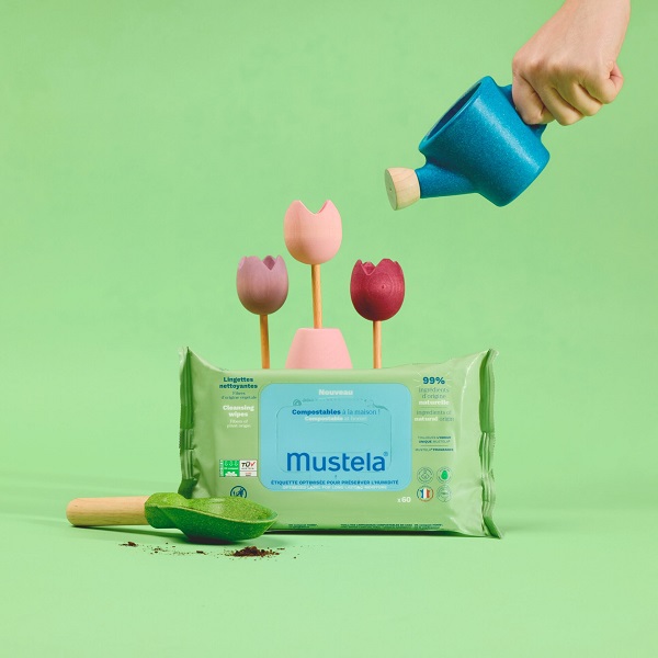 موستلا دستمال مرطوب سبز 99% گیاهی - Image 2