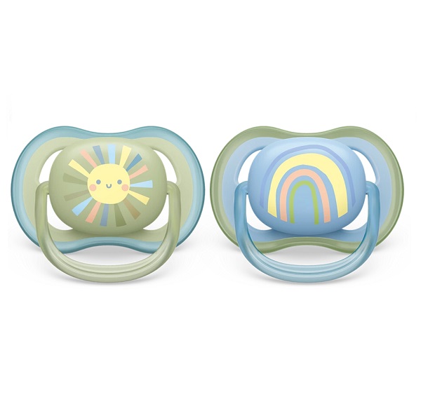 پستانک اونت اولترا ایر 6-0 ماه طرح خورشید و رنگین کمان - Image 3