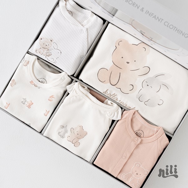 ست 13 تکه نیلی طرح خرگوش و دوستان