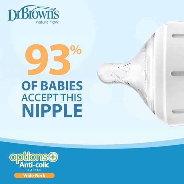 شیشه شیر نوزاد Dr Brown's ضد نفخ