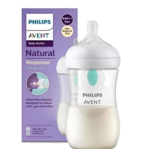 شیشه شیر فیلیپس اونت 260 میلی‌لیتر مدل ریسپانس ضدنفخ AirFree