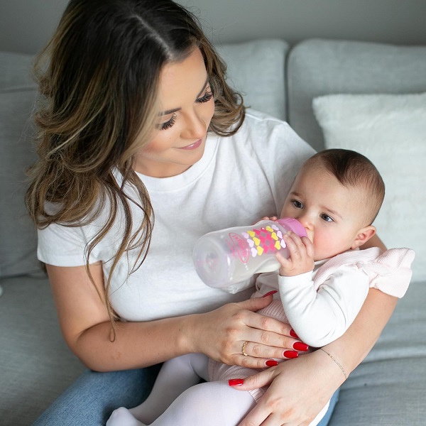 شیشه شیر طلق آپشن پلاس 270 میل صورتی دکتر براونز + سرشیشه آبخوری - Image 9