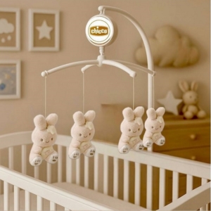 آویز تخت موزیکال چیکو طرح خرگوش بزرگ