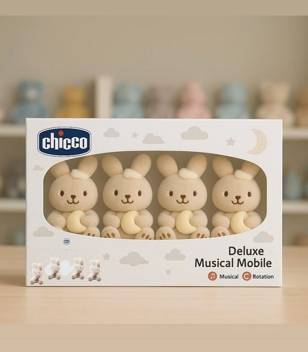 آویز تخت موزیکال چیکو طرح خرگوش بزرگ