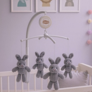 آویز تخت موزیکال چیکو طرح خرگوش متوسط