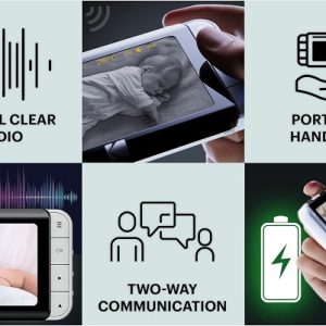 دوربین اتاق کودک Kodak Cherish C525P با وای‌فای و نمایشگر 5 اینچ