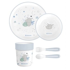 ست ظرف غذاخوری 5 تکه کیکابو kikkaboo طرح savanna